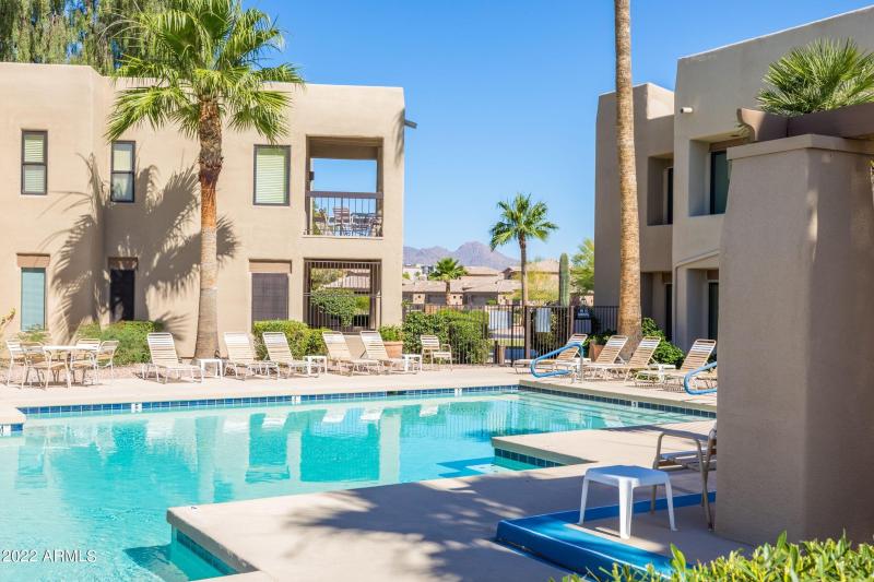 pool to McDowell Mt view