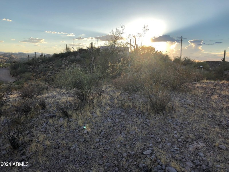 West View from Top of lot