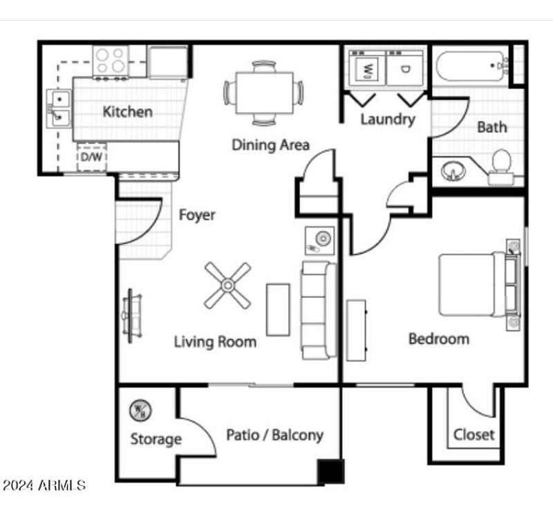 1br Floorplan