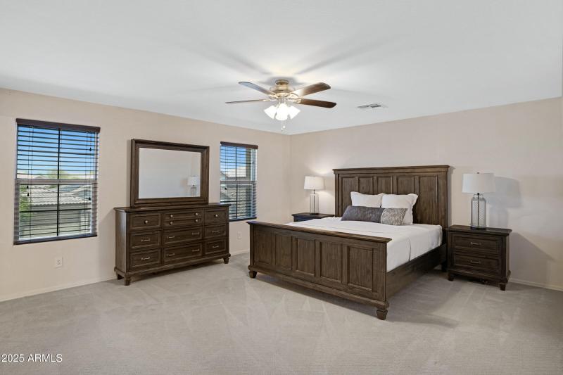 Huge upstairs primary bedroom