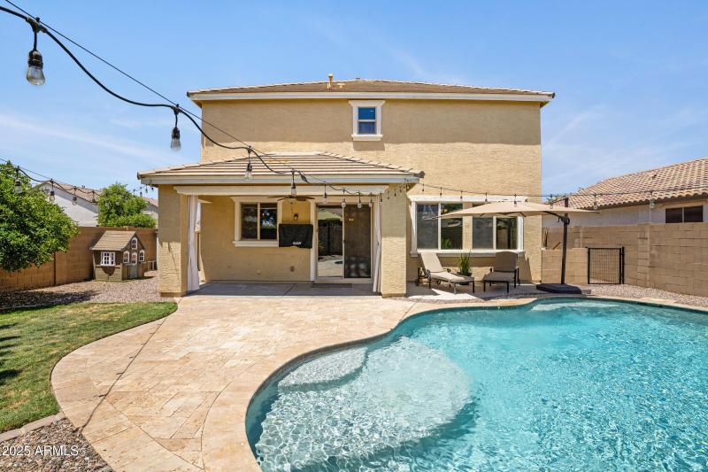 Back yard looking west