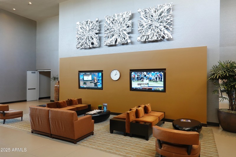 Sonoran Clubhouse television area