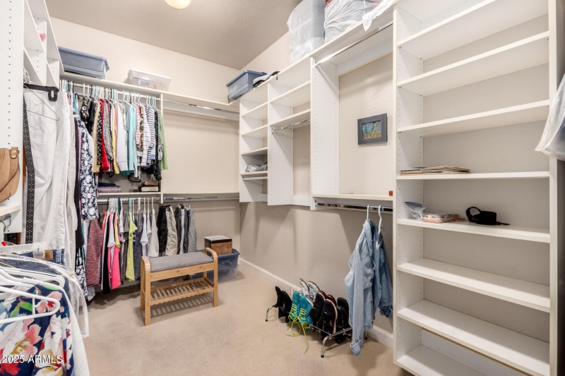 Primary walk-in closet