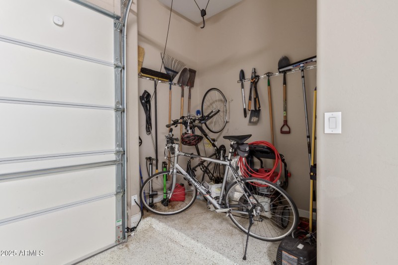 And recessed storage area