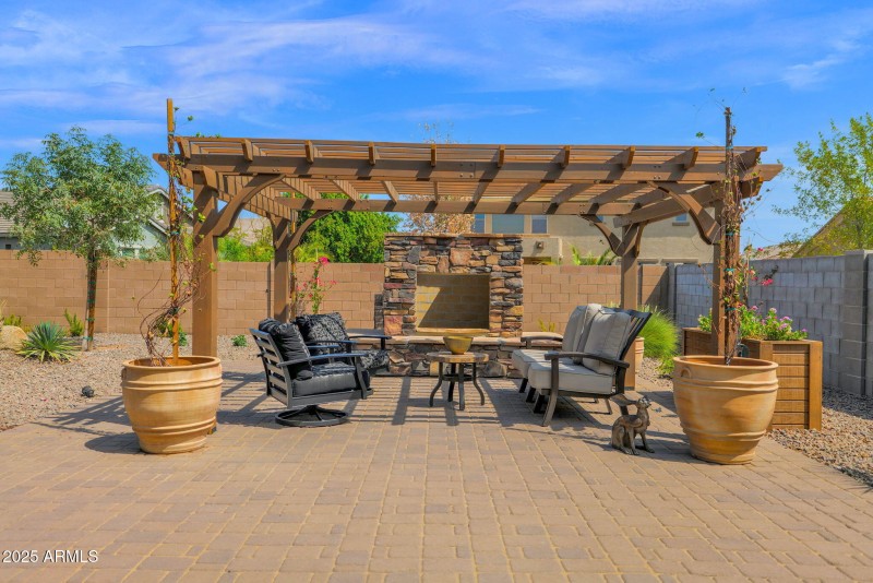 fabulous newly finished back yard