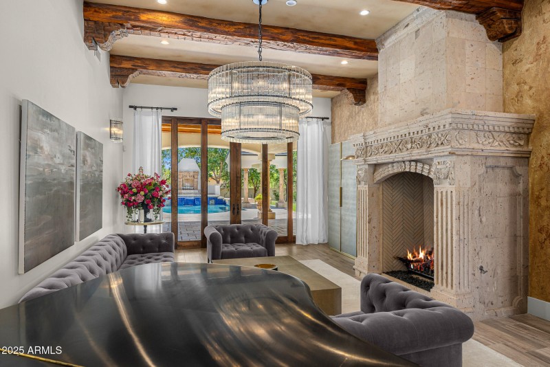 14formal living room doors closed