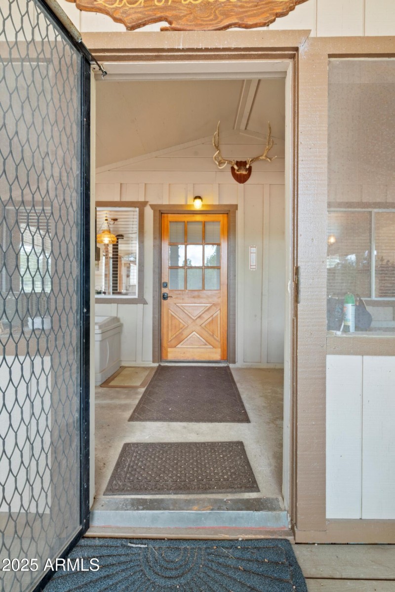 Door to screened porch