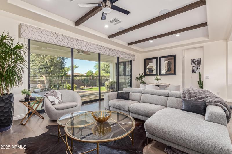 Family room - 4 panel slider