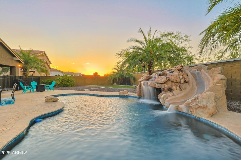 Heated Pool with Grotto
