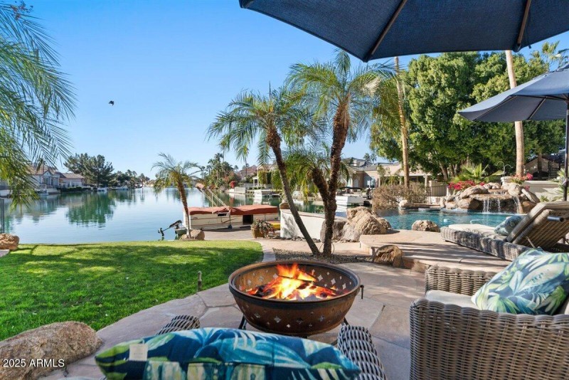 Patio & Lake