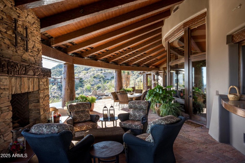 Covered patio spaces