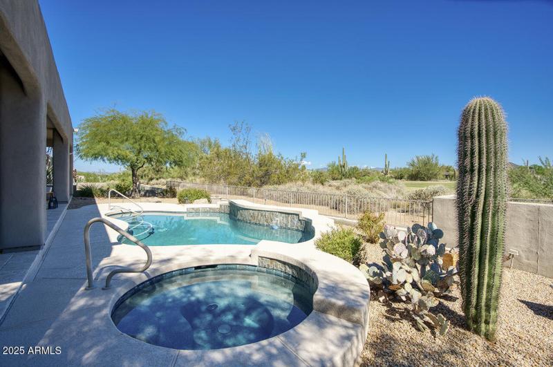 Backyard Pool & Hot Tub