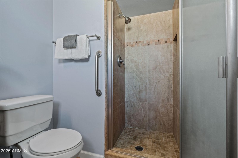 Tiled walk in shower