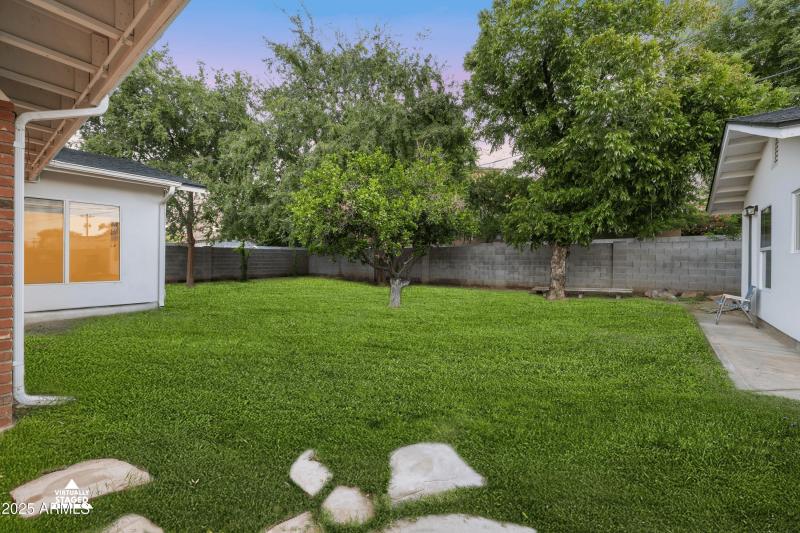 Virtually Staged Backyard