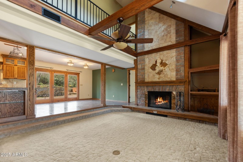 Living room view from entrance hall