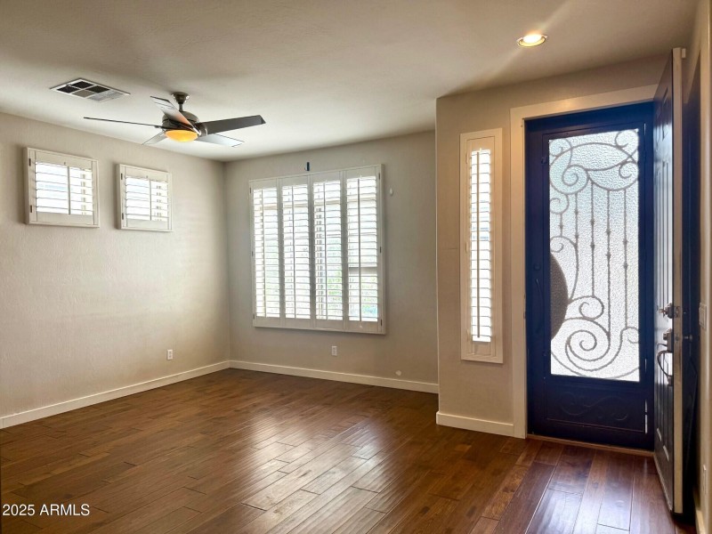 Front Door and Living