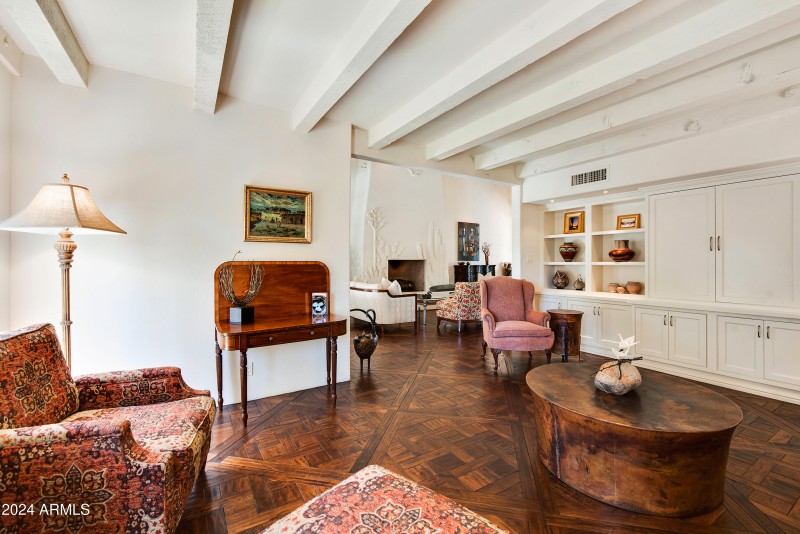 Family Room with Custom Built-ins