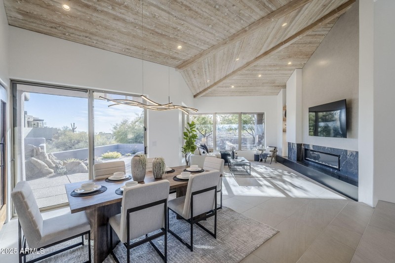 Dining to living room