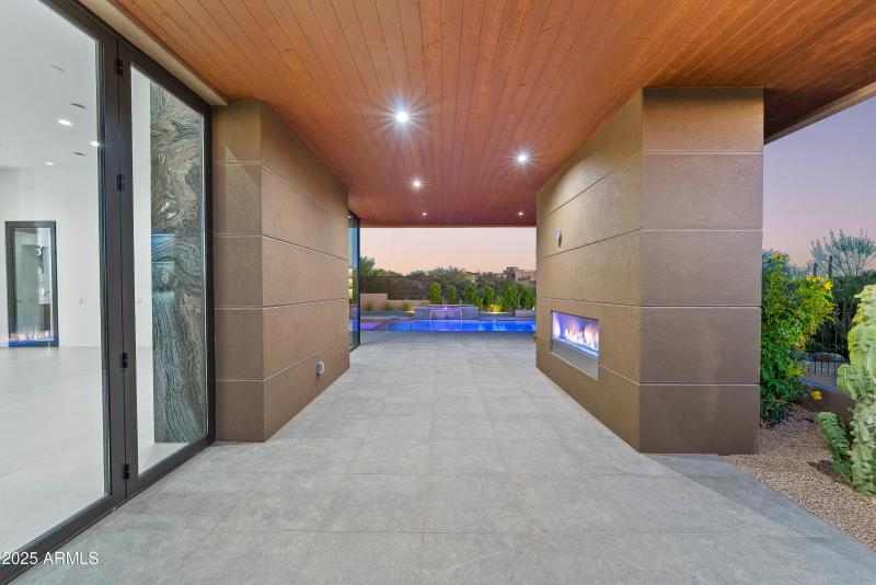 Patio Fireplace off of Great Room