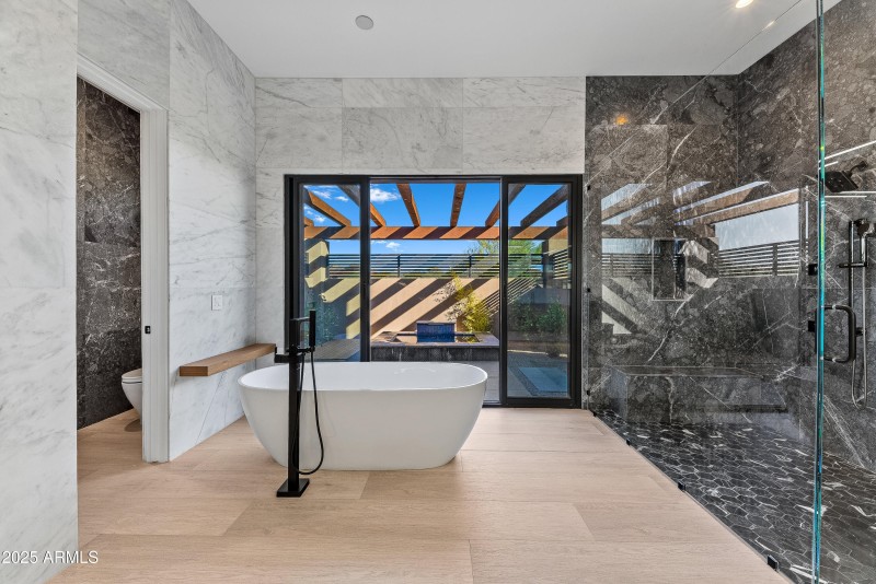 Primary Doors to private Spa