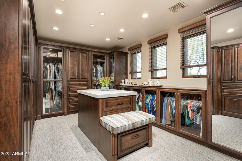 Two separate closets