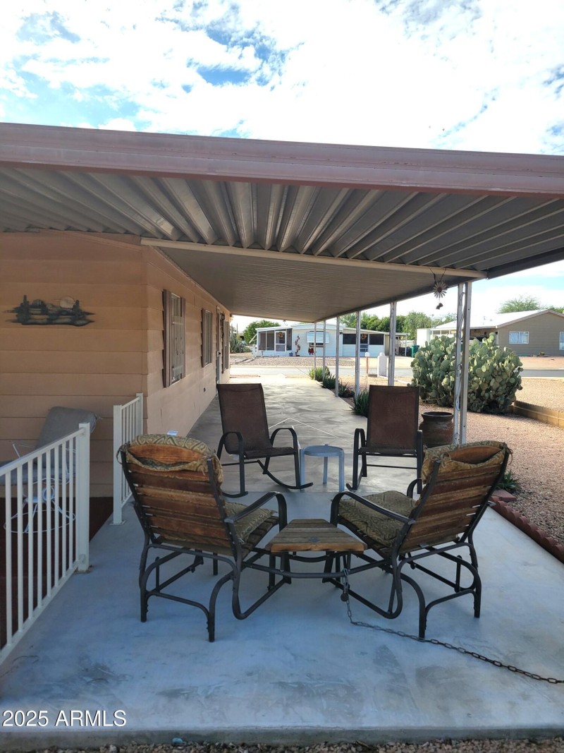 PATIO ON EASTSIDE OF HOME