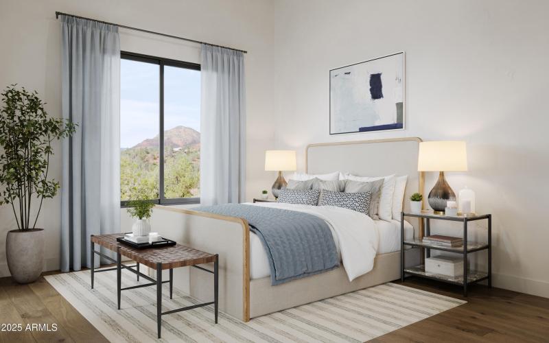 Guest Bedroom Interior Rendering
