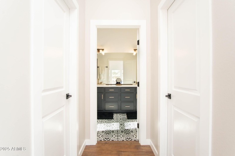 Primary Suite into Primary Bathroom