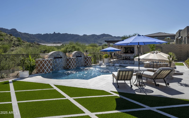 Pool Area with Tom's Thumb Views