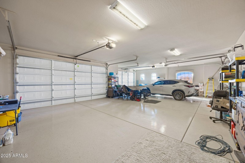 over sized 3 car garage