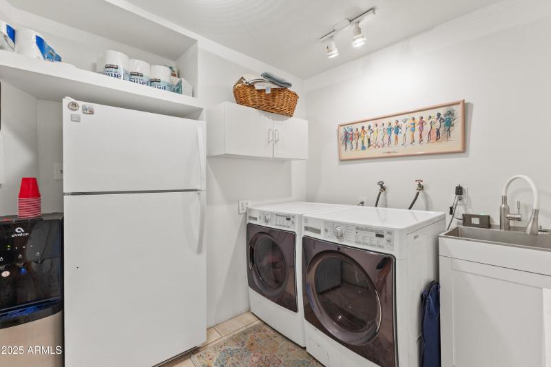expanded laundry room