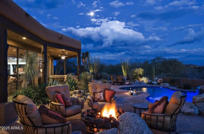 Evening patio