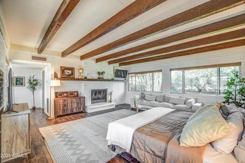 Fireplace and Separate Kitchen