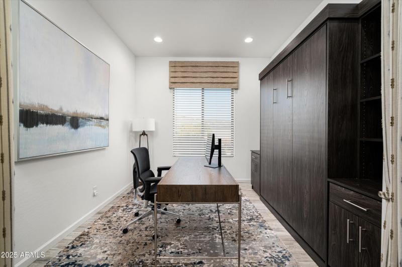 Office with Built-In Murphy Bed