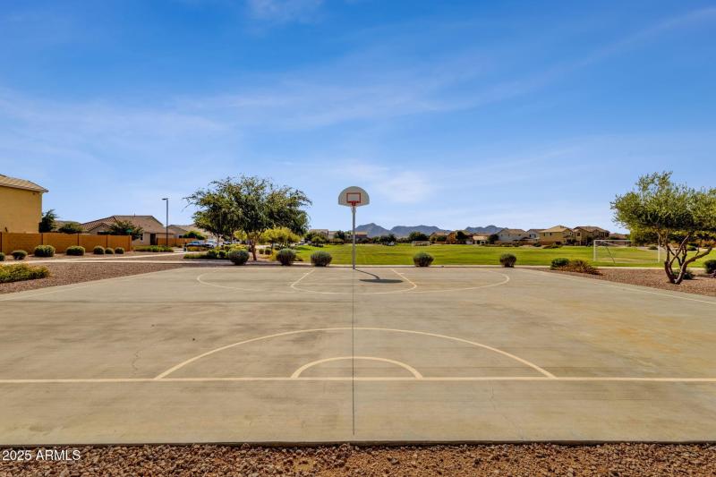 Community basketball court