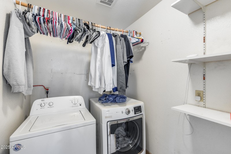 Laundry with storage area