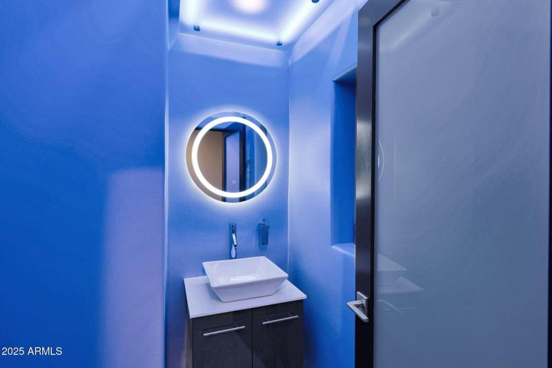 Powder Room w/ State of the Art Lighting