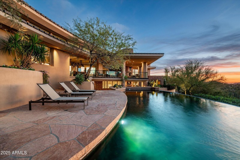 Sunsets over the golf course