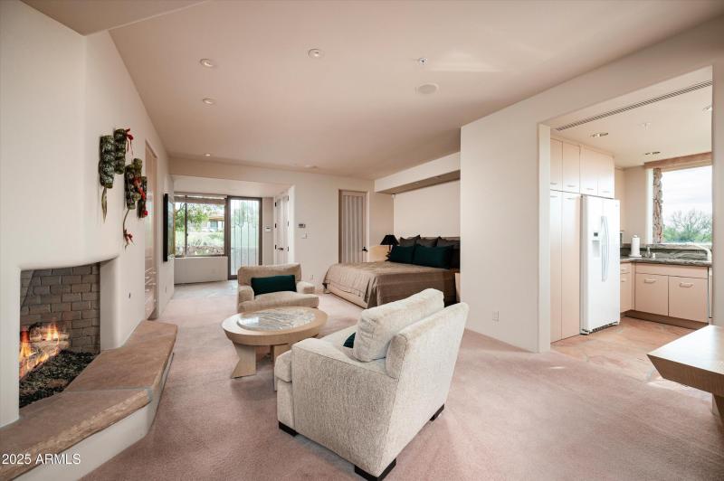 Casita with fireplace