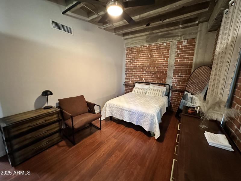 Updated bedroom from couch