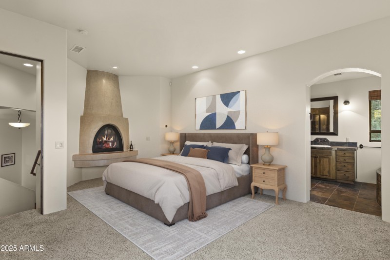 PRIMARY BEDROOM AND BATH