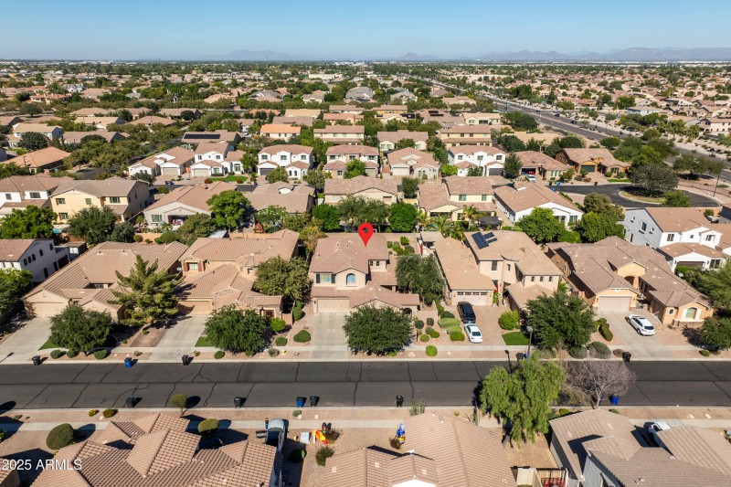 neighborhood arial view