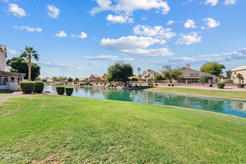 Community Lake and grassy area