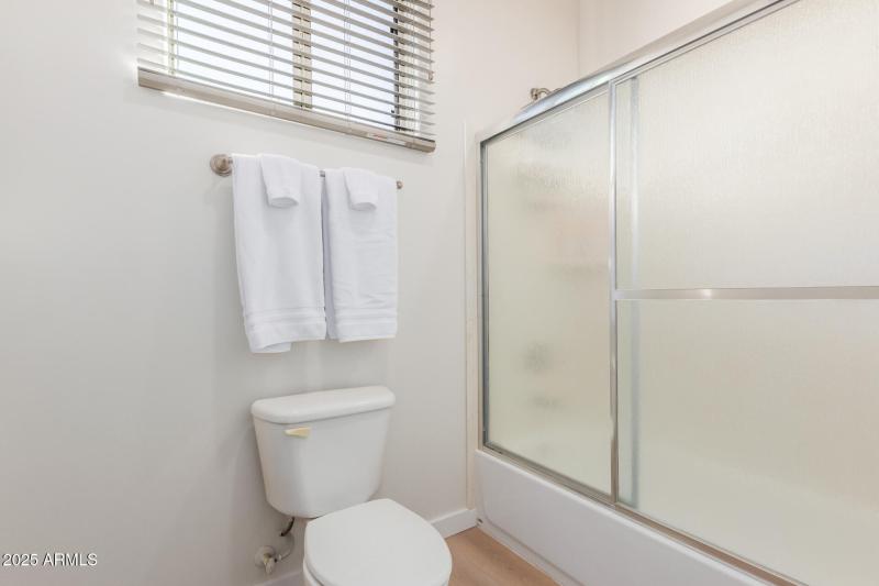 Primary shower/tub area