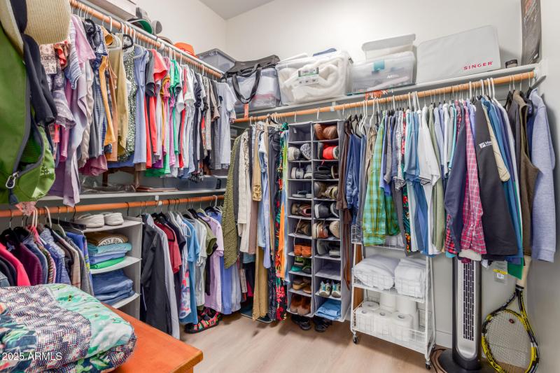 Walk in closet in Primary bedroom