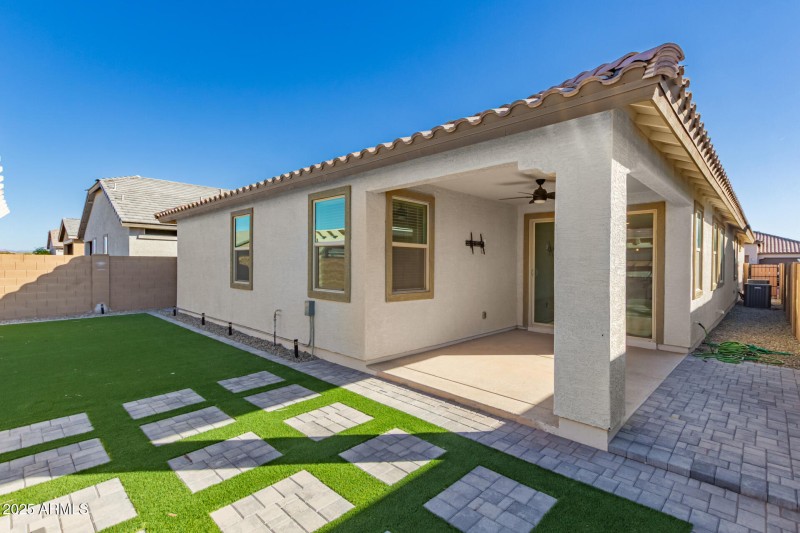 Backyard and Covered Patio