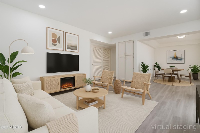 Living Room virtual Staging