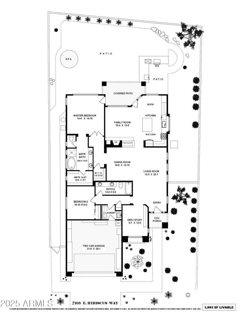 7105 E. Hibiscus Way -Floor Plan
