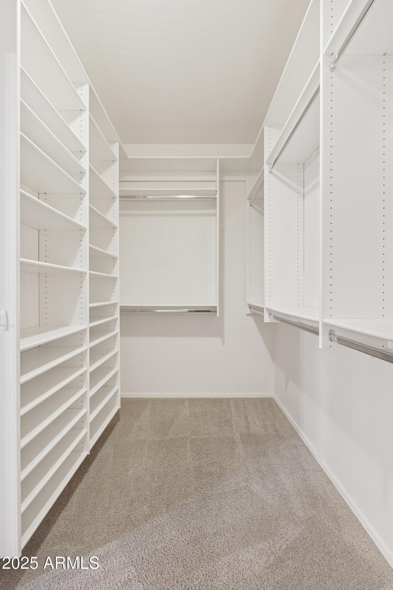 Primary walk in closet