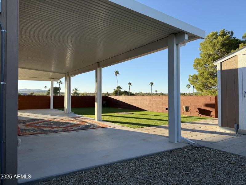 Covered Back Patio and Yard (1)